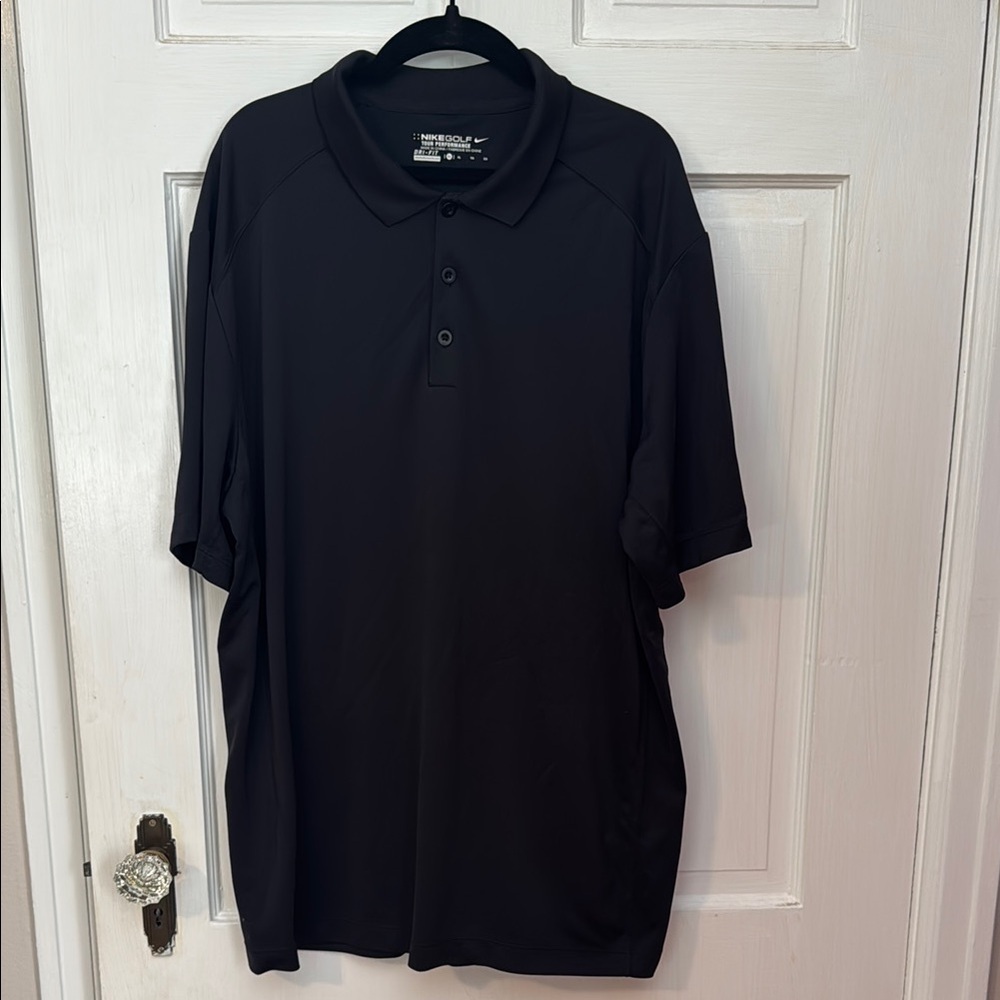 Nike Golf Tour Performance Dry Fit Men's Black Polo Shirt